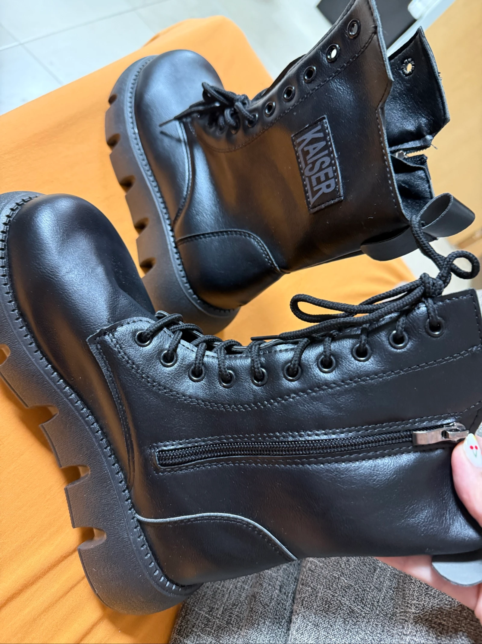 Bota estilo militar calentitas por dentro  – photo 5